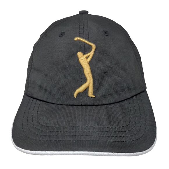 The Players Collection Youth Strapback Hat Black Fits Most Age 5-12 Embroidered - Picture 1 of 9